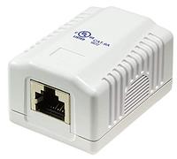 odedo® Cat 6 A 10 Gigabit 500 MHz Conector para Universal de Red (2 x RJ 45 apantallamiento) para 10 Gigabit Blanco Puro RAL9010, AWG 22-26 también