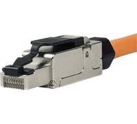 odedo Conector de red CAT6A CAT7 sin herramientas, 10 GBit/s, 500 MHz, RJ45, cable de conexión, PoE++ AWG 23-26
