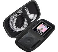 ODEJOI X91 Funda MP3 Player,Soporte con mosquetón de Metal,para Organizar Grabadora de Voz, para Bluetooth MP3 / MP4 Player/Auriculares/iPod Touch (Negro)