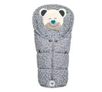 Odenwälder Saco para pies Mucki, apto para sillas de bebé, asientos infantiles, bolsas de sofá y carcasas rígidas, color gris