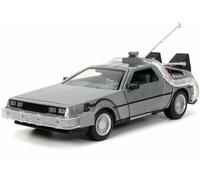 Odeon Delorean - Coche de metal (1 Volver al Futuro I Luminosidad LED, 1/24)