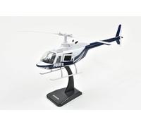 Odeon Maqueta Helicóptero de Metal Helicóptero Bell 206 Jet Ranger Policía en 1/43