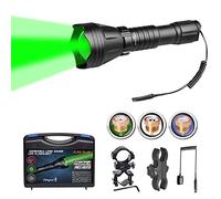 Odepro KL52 Plus Zoom Linterna LED con Rojo, Verde, IR850, Blanco,Linterna Táctica con 2 Baterías Recargables, IP68 Linternas con Interruptor Remoto para Exterior, Camping, Senderismo, Emergencia