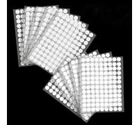 Oderra 1080 Pcs Scratch Adhesivo Redondo 540 Pares de Puntos Autoadhesivos Redondos de 10 mm, Pastilla Scratch Pegatina, para DIY, Artesanía, etc