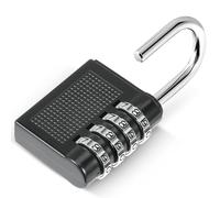 Oderra 4 Dígitos Candados de Combinación, Candado Taquilla, de Seguridad de Aleación de Zinc Adecuado para Dormitorios, Gimnasios, Cobertizos, Almacenes, Portones