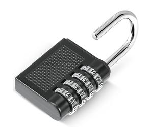 Oderra 4 Dígitos Candados de Combinación, Candado Taquilla, de Seguridad de Aleación de Zinc Adecuado para Dormitorios, Gimnasios, Cobertizos, Almacenes, Portones