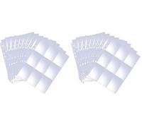 Oderra 576 Fundas Cartas, 32 páginas archivador cartas pokemon, con bolsillos en ambos lados para tarjetas de colección de juegos de cartas coleccionables. (Paquete de 2)