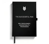 Odetina The Successful Man Journal 2026 - Diario diario guiado para el éxito del establecimiento de objetivos para hombres, cuaderno de autodesarrollo de tapa dura para planificación de la vida