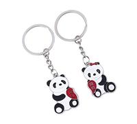 ODETOJOY 1 par Precioso Panda Llavero Negro y Blanco Adorno de Colgantes para Bolsos o schoole Jewery Cool Llaveros Gracias Tarjetas Llaveros Llaveros para los niños y los niños