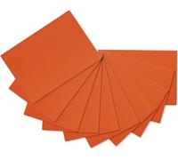 ODETOJOY | 10 unidades de cartón ondulado naranja, 21 x 30 cm (A4), 3 capas, para manualidades, construcción de maquetas, cursos escolares, reciclables ecológicos