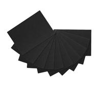 ODETOJOY | 10 unidades de cartón ondulado negro, 21 x 30 cm (A4), 3 capas, para manualidades, construcción de maquetas, cursos escolares, reciclables ecológicos