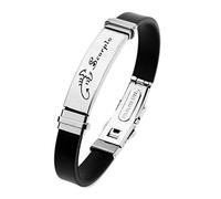 ODETOJOY 12 constelaciones signo del zodiaco pulsera mujer surfista pulsera pulsera cuerda constelación acero inoxidable puño hombres goma horóscopo astrología pulsera con pulseras joyas, circa 8.66