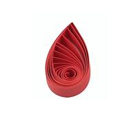 ODETOJOY 120 tiras de papel para filigranas de 3 mm, 3 mm, tiras de papel de un solo color (rojo)