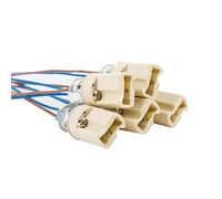ODETOJOY G9 portalámparas con ISOL. Cable Cable lámpara Socket Socket de capacidad para LED halógeno (5 piezas)