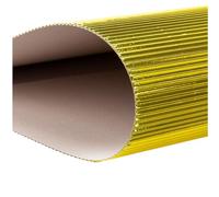 ODETOJOY Hojas metálicas de cartón corrugado nacarado de 25 x 35 cm, paquete de 10 unidades de papel artístico brillante para manualidades 3D, proyectos de bricolaje y uso en el aula, resistente al