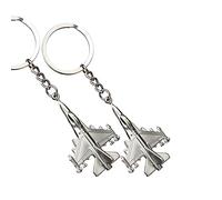 ODETOJOY Llavero de avión, recuerdo de fiesta, avión de combate, llavero de avión de batalla, avión Raptor F16 Falcon Aviation, F16, 5cm x 3.5cm/1.97x1.37 inch