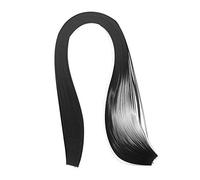 ODETOJOY papel de quilling de 5 mm negro, Quilling Papel 5mm un solo color para manualidades quilling papel de filigranas tiras de papel de 120 gramos y 52 cm, 240 unids
