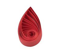 ODETOJOY papel de quilling de 5 mm rojo, Quilling Papel 5mm un solo color para manualidades quilling papel de filigranas tiras de papel de 120 gramos y 52 cm, 240 unids
