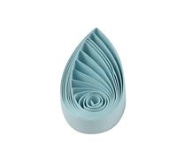 ODETOJOY Pestal - Tiras de papel de filigrana de tono azul de 3 mm para manualidades, tiras de papel de origami de un solo color, tiras de filigrana de papel de 0.2 pulgadas (azul claro n.º 12)