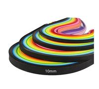ODETOJOY Quilling Tiras de papel 10 mm 26 colores 260 tiras Set DIY Origami 10mm Papel Quilling Arte longitud 39 cm