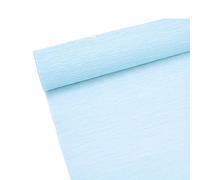 ODETOJOY Rollo de papel crepé de, 70 g, 10 pulgadas de ancho, 8 pies de longitud, color azul claro, para hacer flores y decoraciones, adecuado para fiestas temáticas, cumpleaños, bodas y más