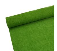 ODETOJOY Rollo de papel crepé de de 70 g para hacer flores, hojas de papel crepé blanco, verde, rosa, 10 pulgadas de ancho, 8 pies de longitud (verde césped)