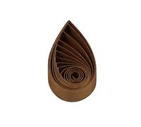 ODETOJOY Tiras de papel de filigrana de 7 mm para manualidades, juego de tiras de filigrana de papel para principiantes, tarjetas, álbumes de recortes, 120 piezas de 54 cm (marrón)