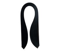 ODETOJOY Tiras de papel para filigranas, 10 mm, color negro, verde y rojo, 120 unidades, longitud ajustable 52 cm (negro)