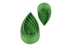 ODETOJOY Tiras de papel Quilling verde 5mm, Tiras de papel Quilling Herramienta de manualidades de papel para manualidades, 240 unids 52 cm / 20.5in