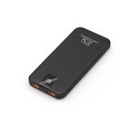 Odetrik Power Bank 10000mAh 22.5W, Cargador Portátil Rápido, Batería Externa con 3 Salidas y 2 Entradas, Tipo-C In/out, Pantalla LCD, Cargador de Móvil Delgado para Smartphone, Tabletas (Negro)