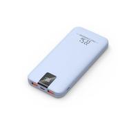 Odetrik Power Bank 10000mAh 22.5W, Cargador Portátil Rápido, Batería Externa con 3 Salidas y 2 Entradas, Tipo-C In/out, Pantalla LCD, Cargador de Móvil Delgado para Smartphone, Tabletas (Azul)