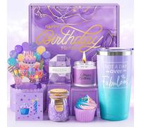 ODHEML Regalos de cumpleaños para mujeres, juego de baño de feliz cumpleaños, idea de regalo única de spa para mamá, hermana, mejor amiga, ella, esposa, amigas, 30, 40, 50, 60, regalos para mujeres