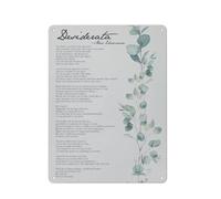 ODHHGDF Póster artístico de metal rústico con poema de Max Ehrmann y arte de pared, póster moderno para decoración de dormitorio familiar, 12 x 16 pulgadas