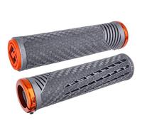 ODI Puños MTB Lock-On CF Lynx Gris/Naranja