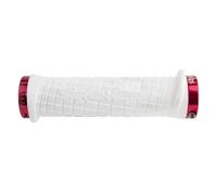 Odi Troy Lee Designs Puños Odi Lockon Bonus Mtn Blanco/Rojo Con Abrazadera