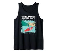 Odiamos Creature Crafts Kayak en Aguas bravas Camiseta sin Mangas