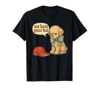 Odiamos tu Sombrero Divertido Cachorro Vintage demócrata político Camiseta