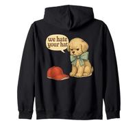 Odiamos tu Sombrero Divertido Cachorro Vintage demócrata político Sudadera con Capucha