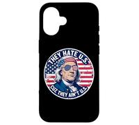 Odian a Estados Unidos porque no son Estados Unidos Patriótico Franklin Carcasa para iPhone 16