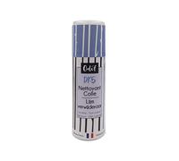 Odif Limpiador Pegamento DK5 Limpia las marcas de pegamento en soportes, herramientas de corte, plantillas, máquina de coser y cortar Transparente y sin olor Fabricado en Francia, Spray de