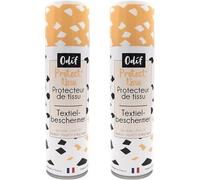 Odif - Protector de tela - Lote de 2 x 250 ml - Protector e impermeabilizante para tela, transparente y anti UV, fabricado en Francia sin ácido - Spray