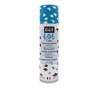 Odif - Pegamento termoadhesivo para tela 606 en spray - Ideal para Patchwork, bordado y costura - Resistente al lavado a máquina - Fabricado en Francia, sin ácido - Spray de 250 ml