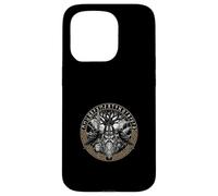 Odin Allfather Norse Viking God Yggdrasil Ravens Runas Carcasa para iPhone 15 Pro