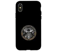 Odin Allfather Norse Viking God Yggdrasil Ravens Runas Carcasa para iPhone X/XS