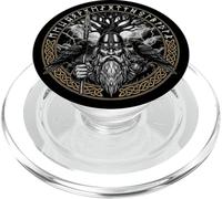 Odin Allfather Norse Viking God Yggdrasil Ravens Runas PopSockets PopGrip para MagSafe
