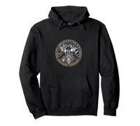 Odin Allfather Norse Viking God Yggdrasil Ravens Runas Sudadera con Capucha