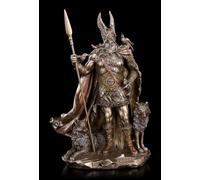 Odin Figura Con Lobos - Nórdico Diós Padre de los Dioses Estatua Vikingo Ase