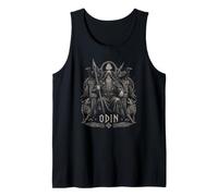 Odin Lobos Cuervos Odin Wotan Vikingo nórdico Dios Viking Camiseta sin Mangas