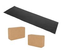 Odin OFERTA PAQUETE Esterillas Yoga + 2 Uds. Corcho Yogablokke