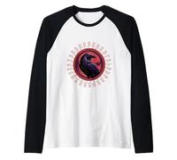 Odin Ravens Huginn & Muninn Vegvísir Vikings Mito Camiseta Manga Raglan